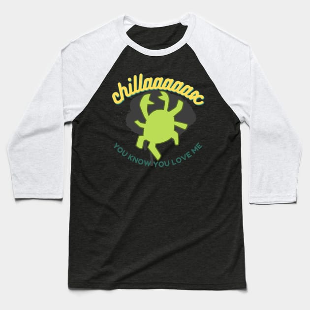 Sonny green crab Baseball T-Shirt by monoblocpotato